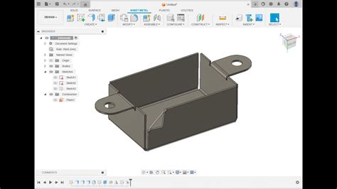 fusion 360 sheet metal component|fusion 360 sheet metal design.